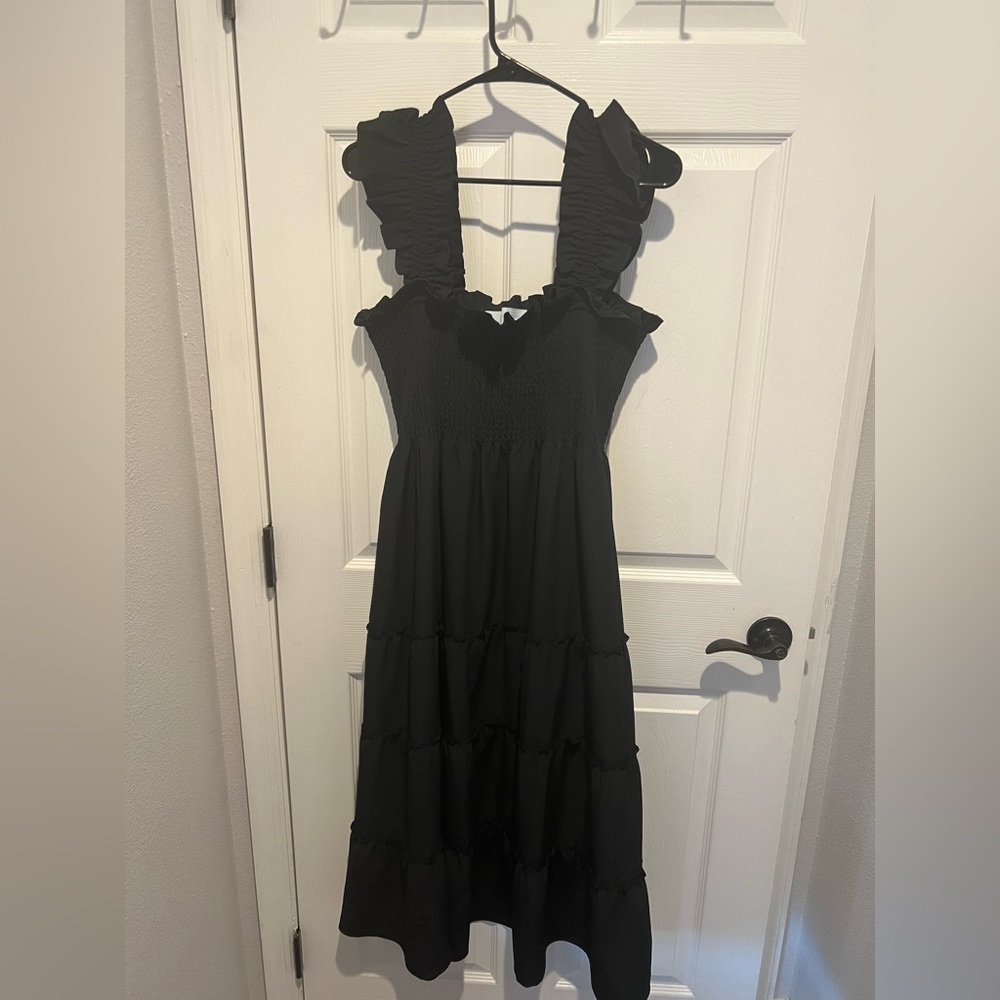Hill House Home - Nap dress, black, wrinkle resistant